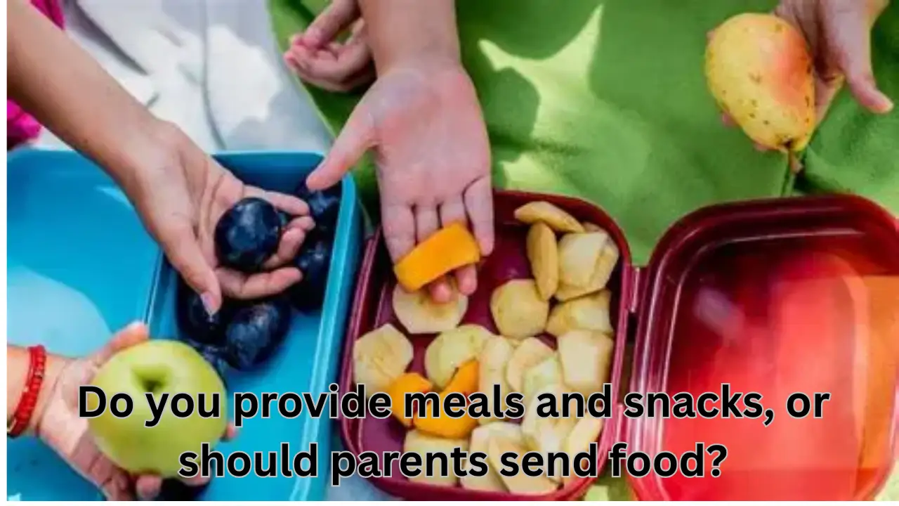 Do you provide meals and snacks, or should parents send food